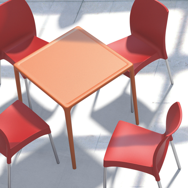 ST VITA Piros design Műanyag kültéri szék