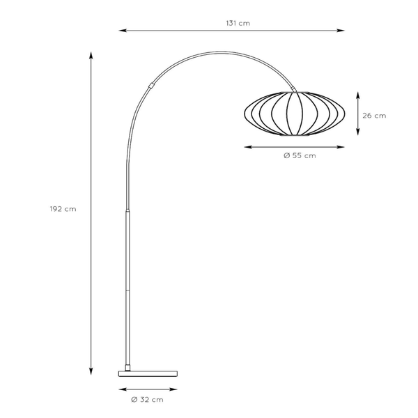 LC MIRA 1 db mintadarab Bézs design Beltéri állólámpa