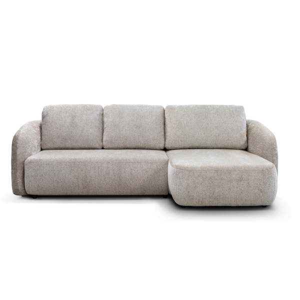 ET PORTER Szürke design Sarokgarnitúra