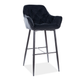 SI CHERRY VELVET 105 Fekete design Kárpitos beltéri bárszék