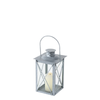 B CANDLE Lámpás 20cm Ezüst design Beltéri dekor