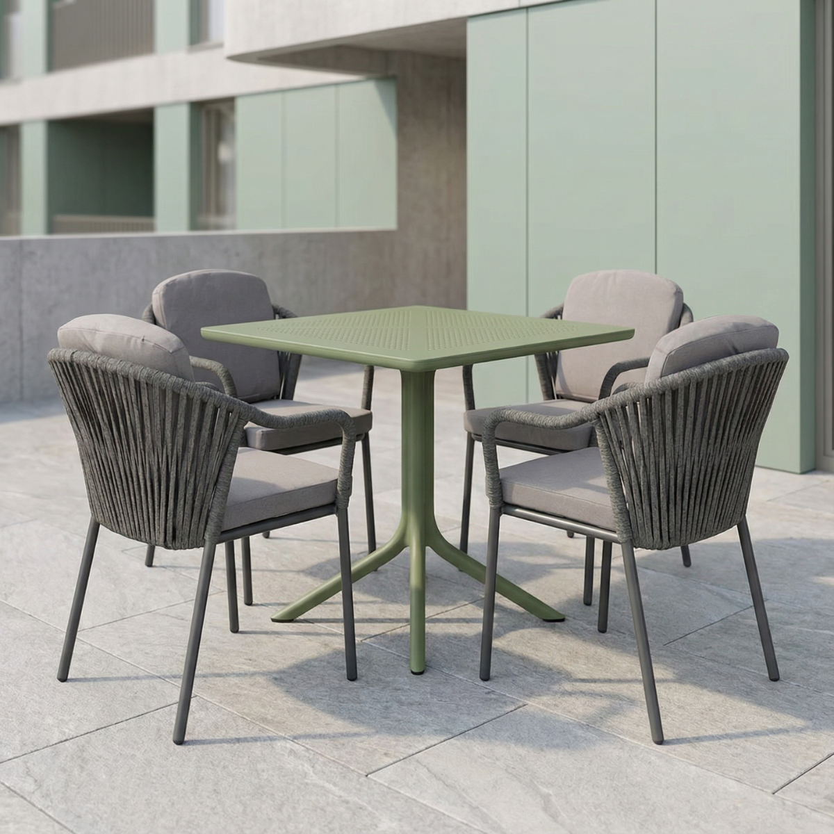 NARDI CLIP 70 / DL ARON Szürke, Zöld modern Kültéri szett