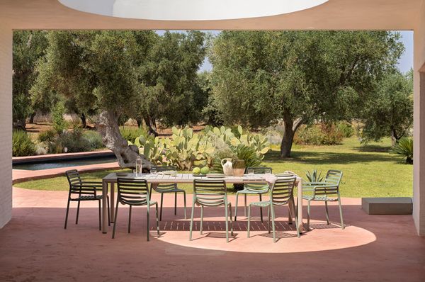 NARDI TEVERE 210 EXT Bézs minimalista Kültéri komplett asztal