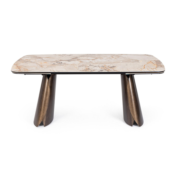 BT CENILLE  Bronz elegáns Beltéri komplett asztal