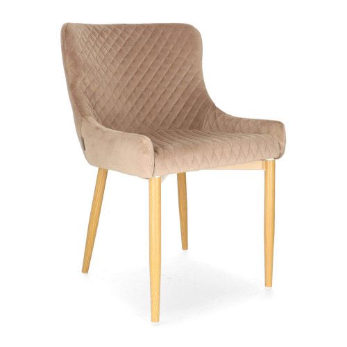 DL CRYSTAL Taupe elegáns Kárpitos beltéri szék