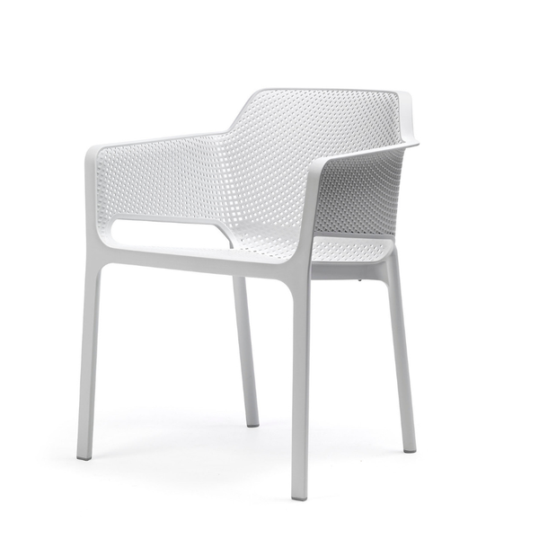 NARDI RIO 140 / NET / BIT Fehér minimalista Kültéri szett