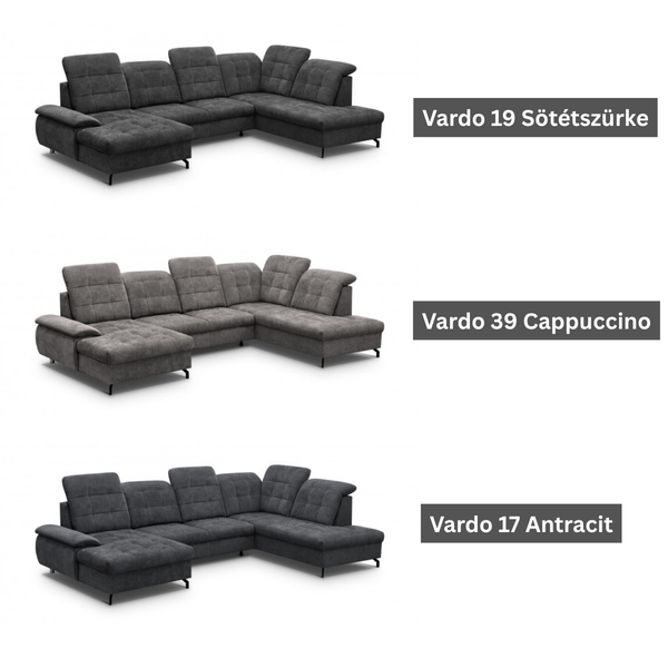 ET BERION Több színben design Sarokgarnitúra