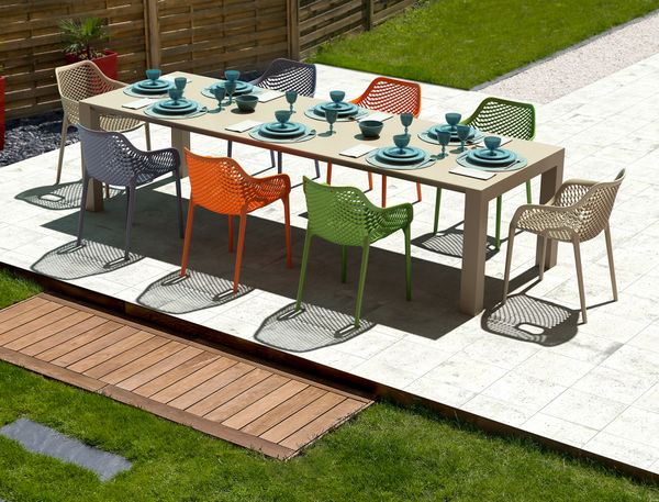 ST AIR XL Piros modern Műanyag kültéri szék