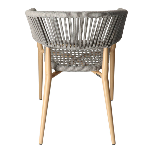 DL DUNCAN Szürke klasszikus Polirattan kültéri szék