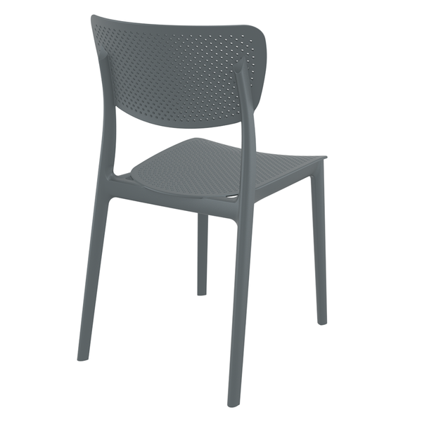 ST LUCY Szürke design Műanyag kültéri szék