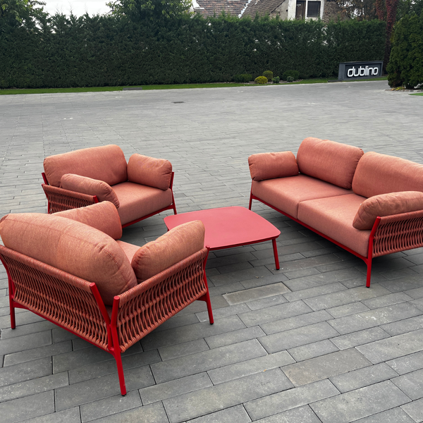 GR EASY PASTEL BEMUTATÓDARAB UTOLSÓ 1DB  Piros design Kültéri lounge szett