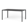 NARDI PIAVE TABLE 160x90 Antracit design Kültéri komplett asztal