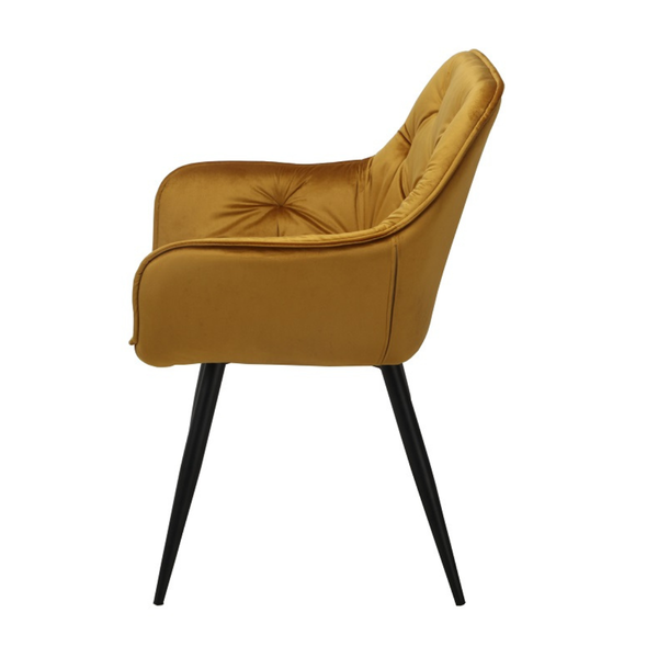 ET MONIQUE Sárga design Kárpitos beltéri szék