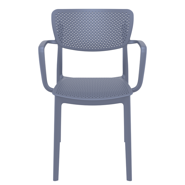 ST LOFT Szürke design Műanyag kültéri szék