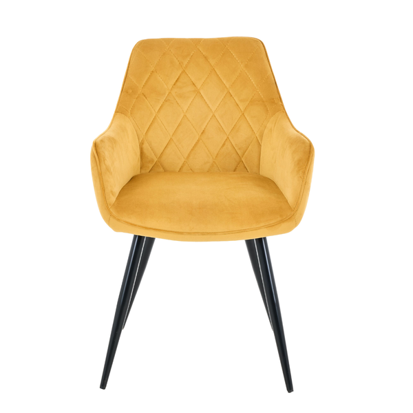 DL NELIA   Sárga design Kárpitos beltéri szék