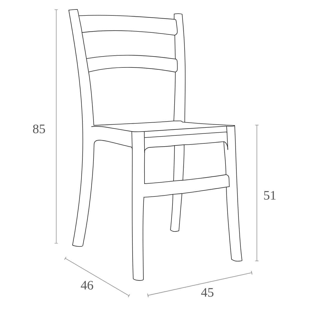 ST TIFFANY Zöld design Műanyag kültéri szék
