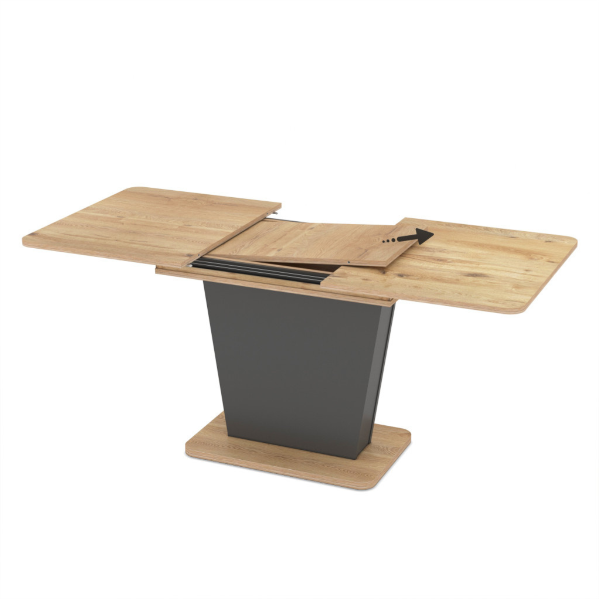 ET LIA Szürke design Beltéri komplett asztal