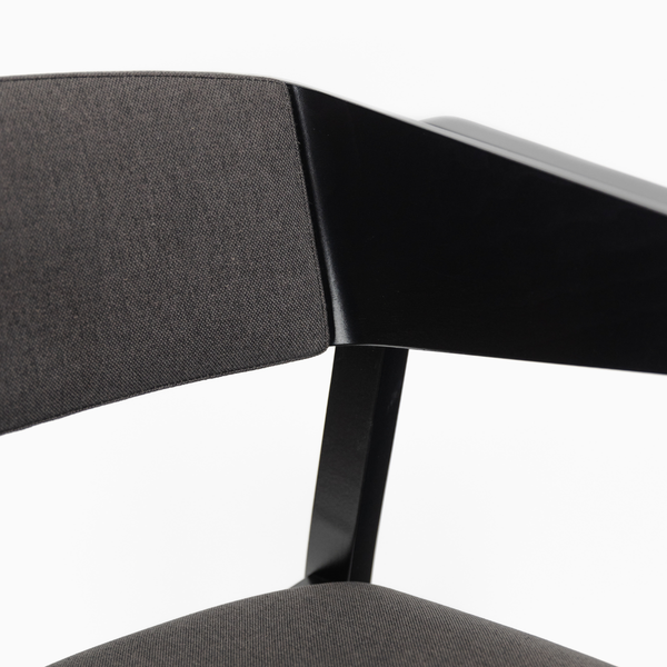 MR ZOE Fekete elegáns Fa beltéri szék