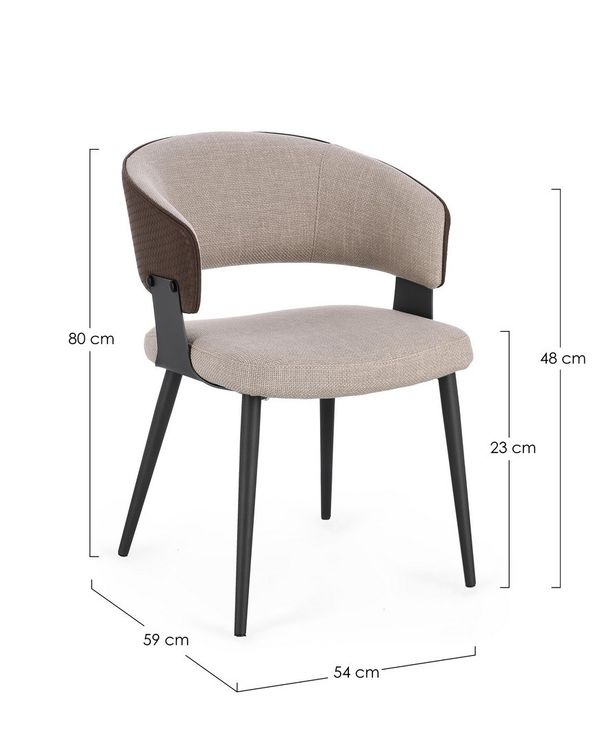 BT RAMI Barna design Kárpitos beltéri szék