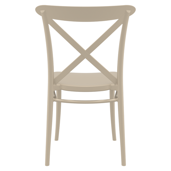 ST CROSY Taupe design Plastic outdoor chair