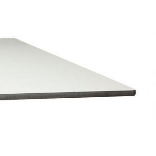 PA WHITE 70x70 White modern HPL (Compact) Outdoor Tabletop