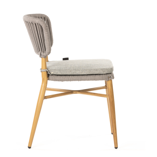 DL JORGE Barna design Polirattan kültéri szék