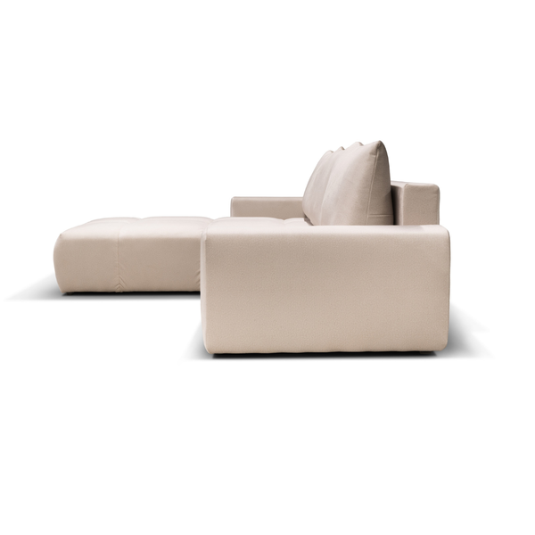 ET AUSTIN Bézs design Sarokgarnitúra