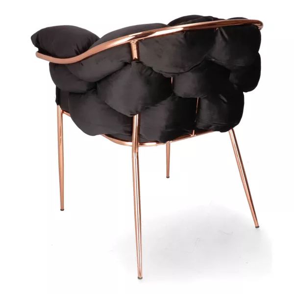 SNVIOLABLACK SN VIOLA utolsó 3db  Fekete, Arany design Kárpitos beltéri szék