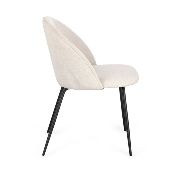 BT MINA Fehér design Kárpitos beltéri szék