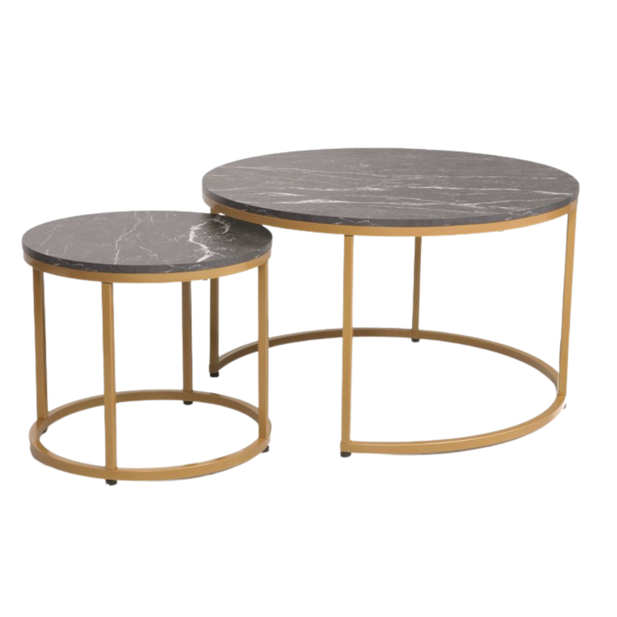 SI DIANA  Szürke, Arany design Dohányzóasztal