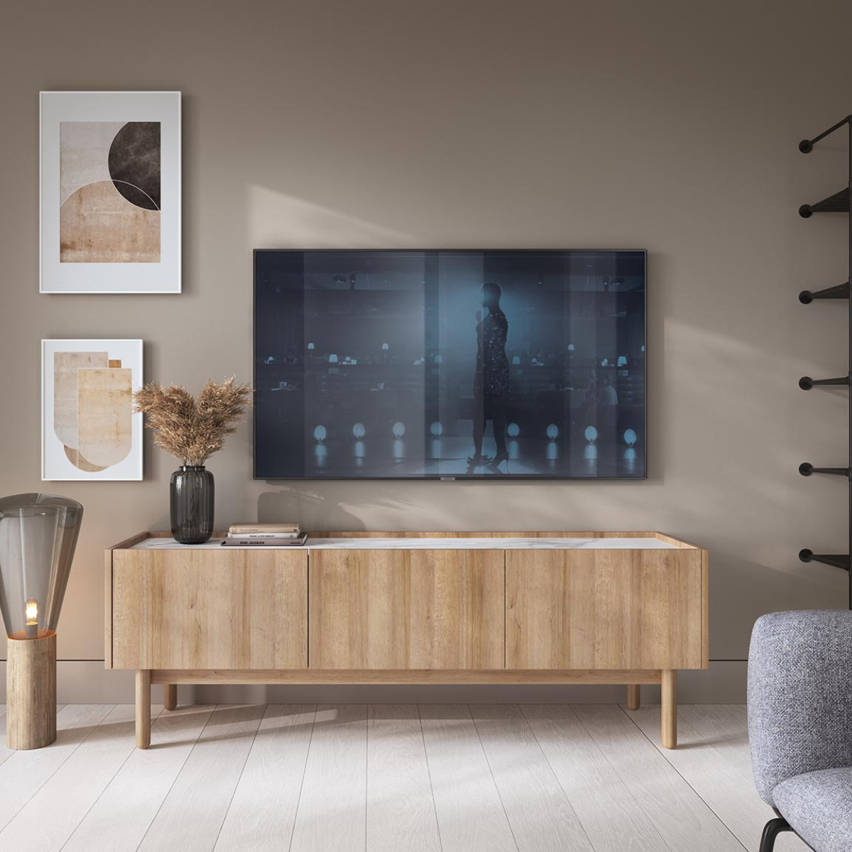 IK BORO  Fa design TV Szekrény