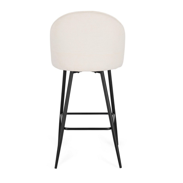 BT MINA Fehér design Kárpitos beltéri bárszék