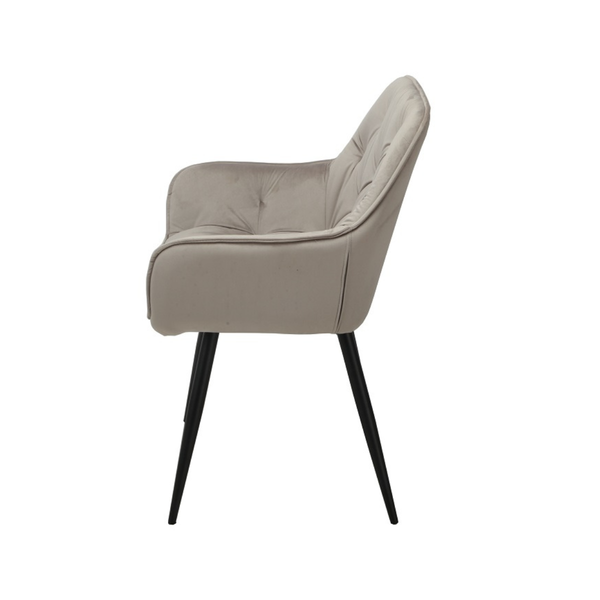 ET MONIQUE Szürke design Kárpitos beltéri szék