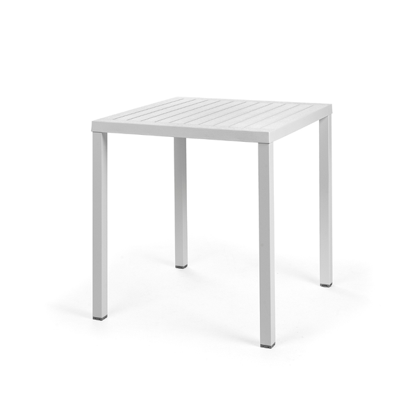 NARDI CUBE 70 Fehér modern Kültéri komplett asztal