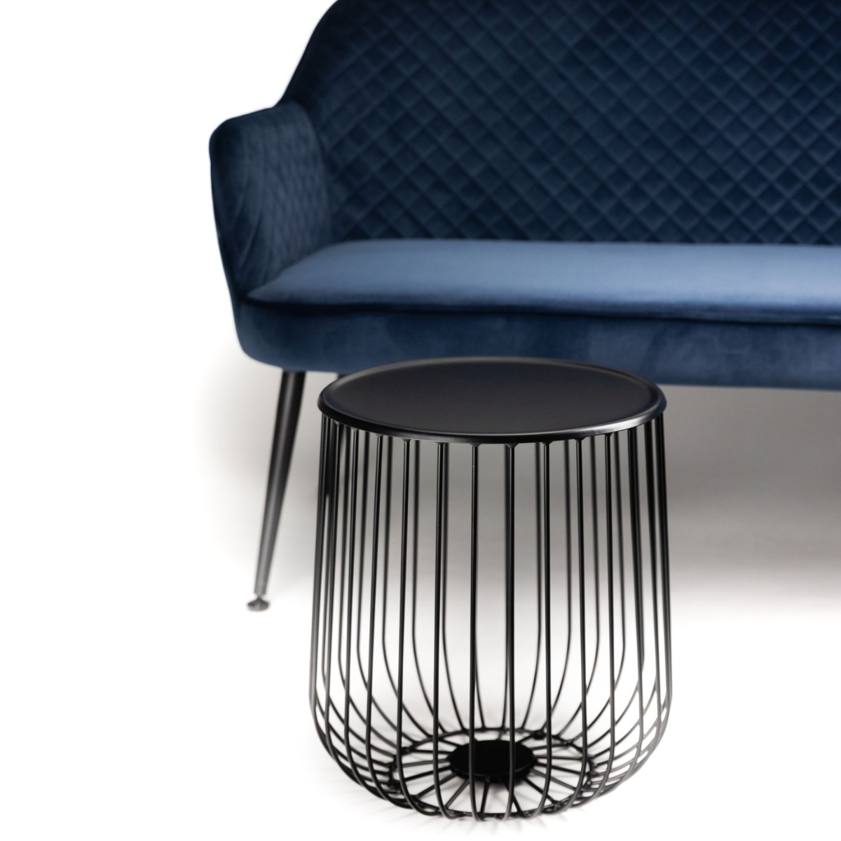 DL PURO  Fekete design Dohányzóasztal