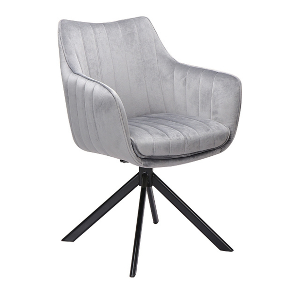 DL ZALIA Szürke elegáns Kárpitos beltéri szék