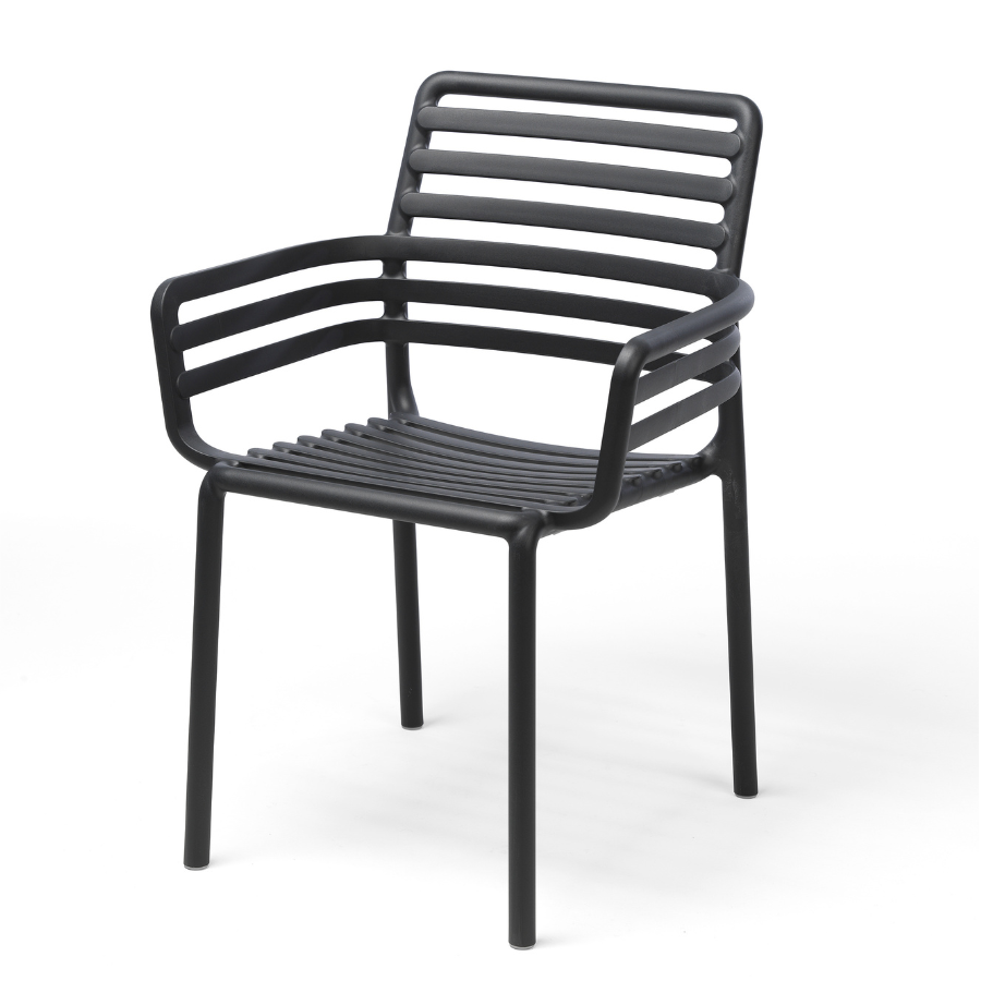 NARDI DOGA ARMCHAIR Szürke design Műanyag kültéri szék