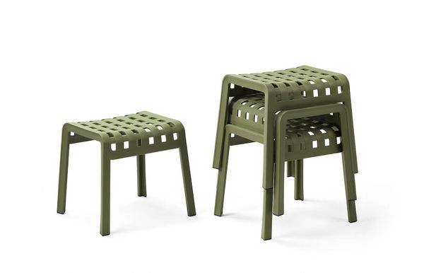 NARDI POGGIO Zöld design Műanyag kültéri szék