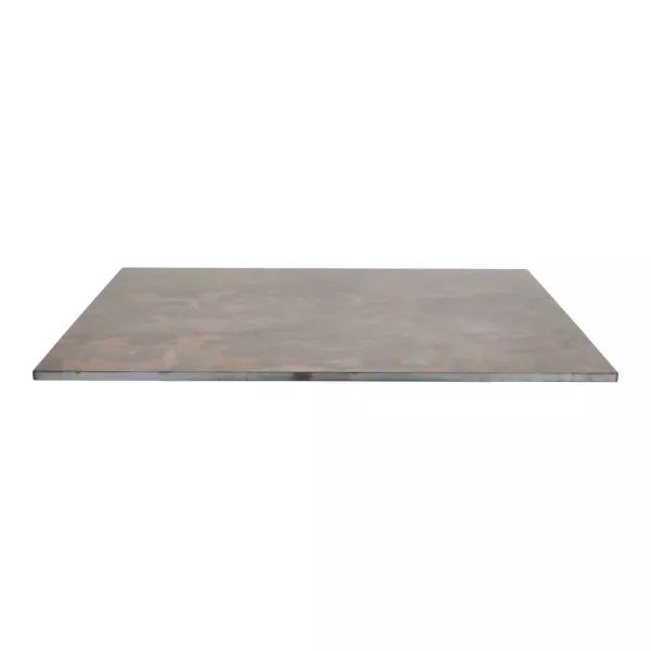 SP MANHATTAN / METALIC 70x70 Grey, Brown industrial Tabletop