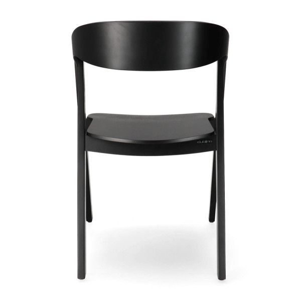 GB NELL Fekete minimalista Fa beltéri szék