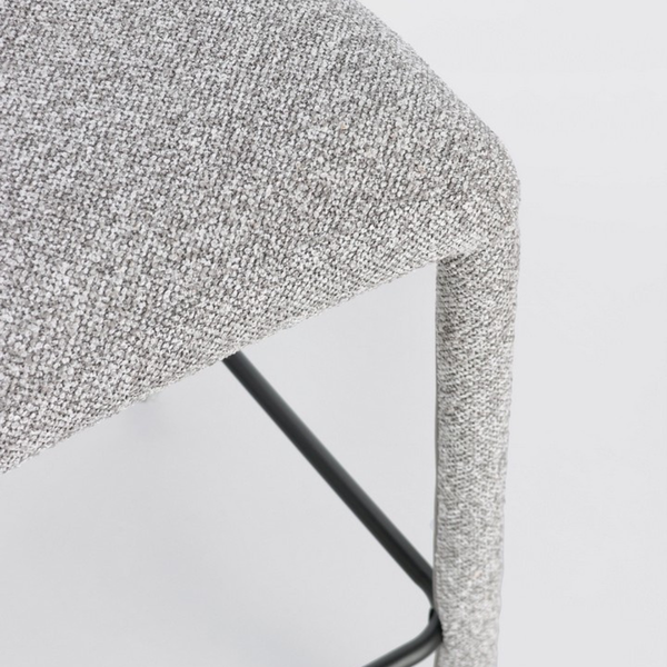 BT ANKARA Szürke design Kárpitos beltéri bárszék