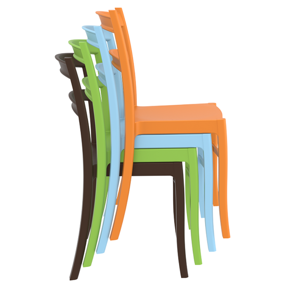 ST TIFFANY Zöld design Műanyag kültéri szék