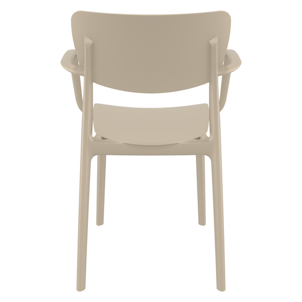 ST LISA Bézs design Műanyag kültéri szék