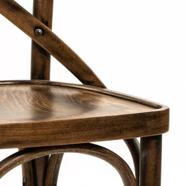 XTON 05 FRENCH PATINA Utolsó 1db  Barna skandináv Fa beltéri bárszék