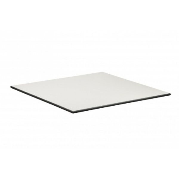 PA WHITE 80x80 White minimalist HPL (Compact) Indoor Tabletop