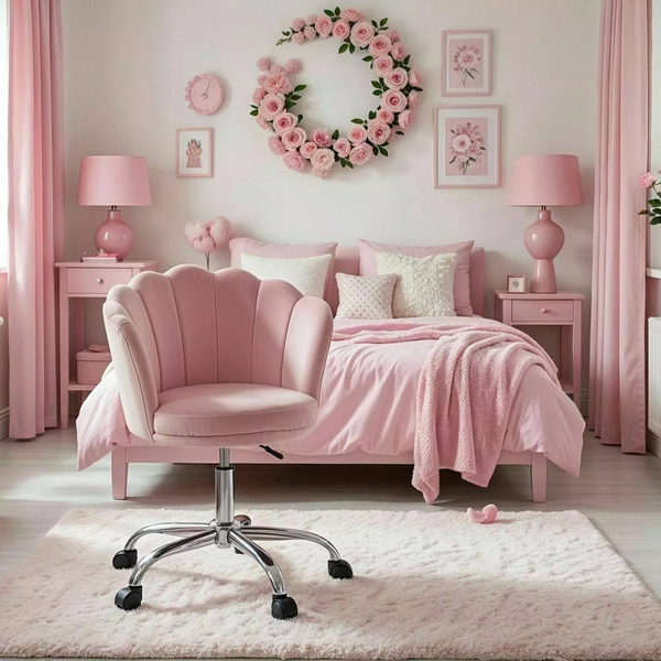 SI ROSE  Rózsaszín design Irodai beltéri szék