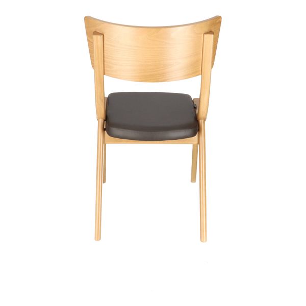 IC AURA OAK Brown design, elegant Wooden indoor chair