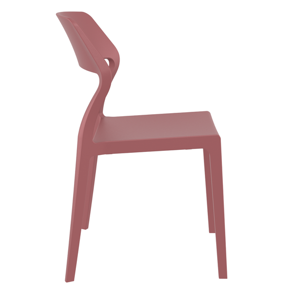 ST SNOW Bordó design Műanyag kültéri szék
