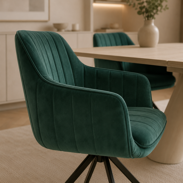 DL CHARLOTTE / DL Zalia 6db Zöld elegáns Beltéri étkezőgarnitúra