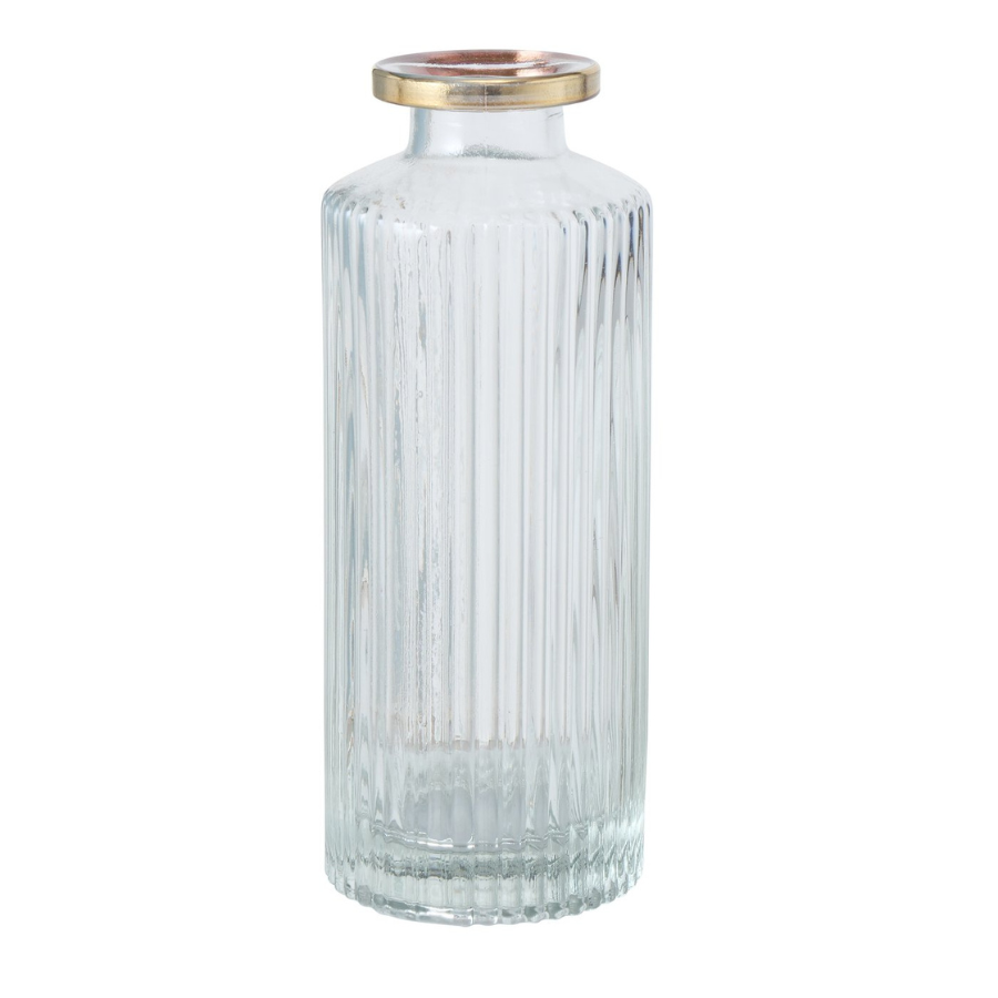 B AMORE CSÍKOZOTT utolsó 1db  Ezüst elegáns Asztali dekoráció